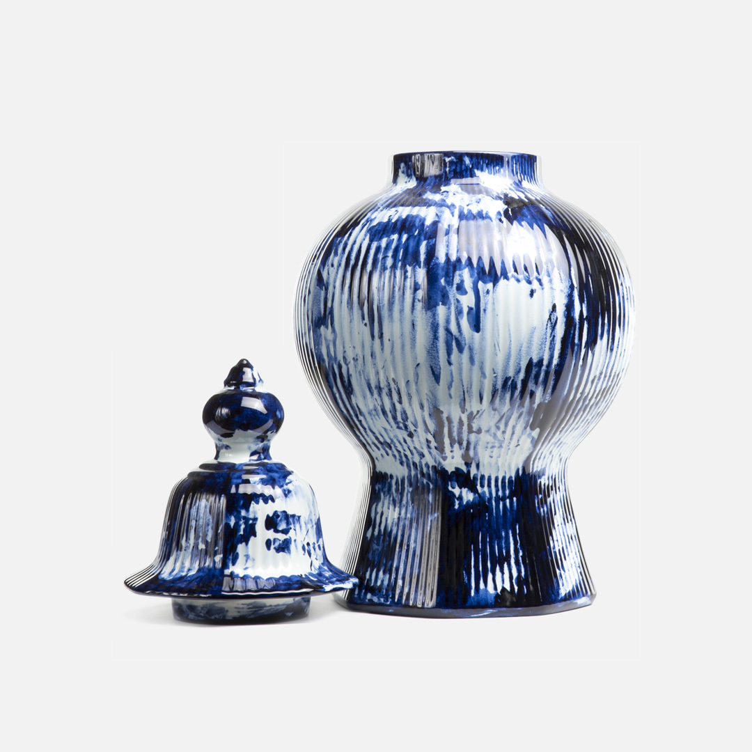 One Minute Delft Blue Vase with Lid Marcel Wanders Boutique
