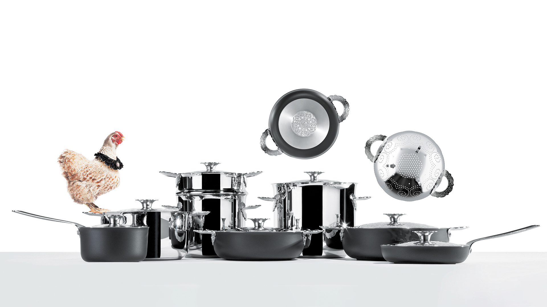 Alessi dressed pot pan